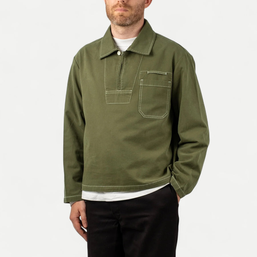 SAILOR WORK SHIRT - OLIVE GREEN