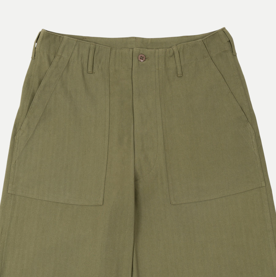 UNIVERSAL HBT FATIGUE PANTS - OLIVE GREEN