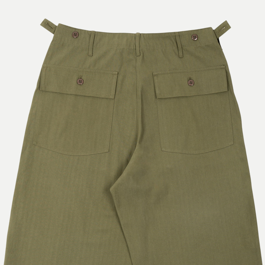 UNIVERSAL HBT FATIGUE PANTS - OLIVE GREEN
