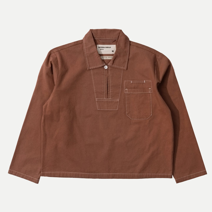 universal utility シルク100%ドットブラウス UNIVERSAL SAILOR WORK SHIRT - GREEN — Universal Surplus