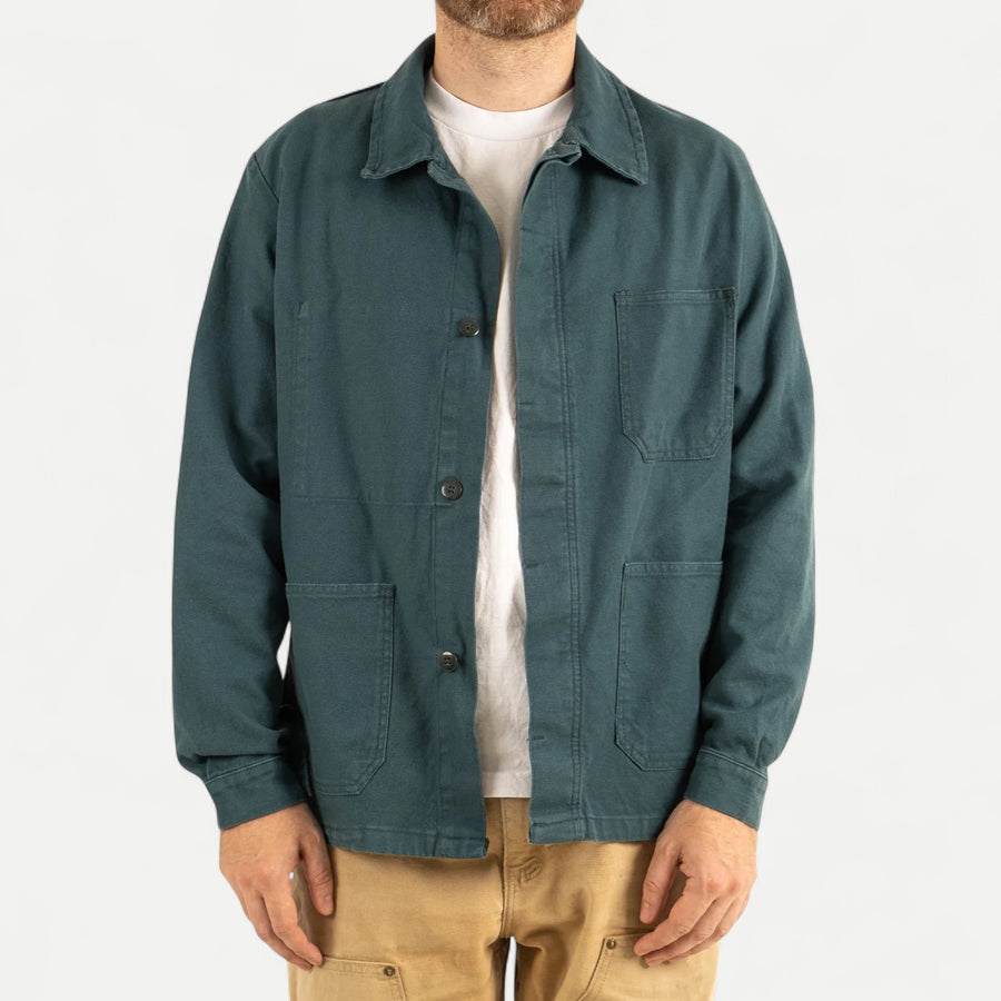 FRENCH CHORE JACKET - DARK GREEN