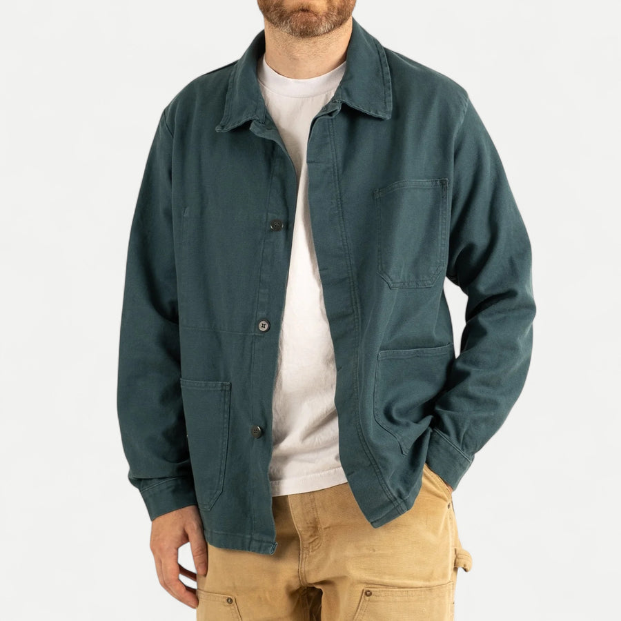 FRENCH CHORE JACKET - DARK GREEN