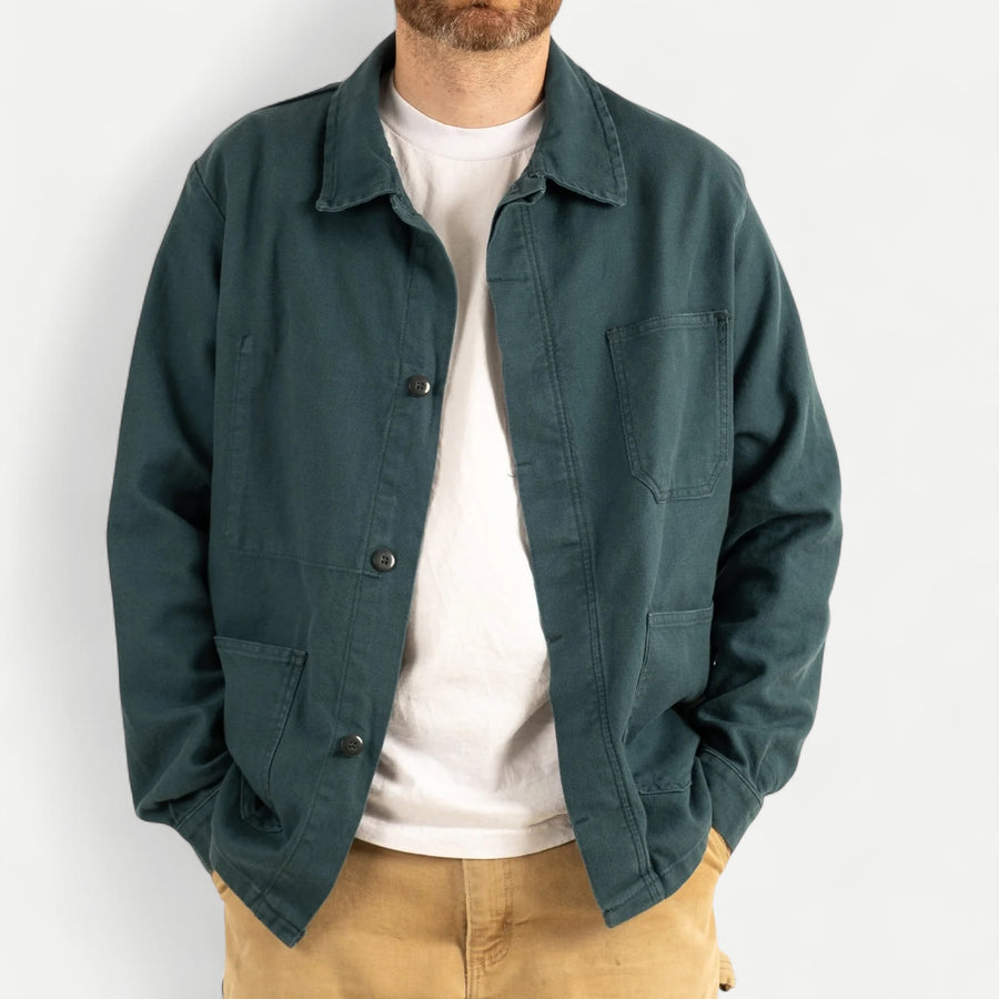 FRENCH CHORE JACKET - DARK GREEN