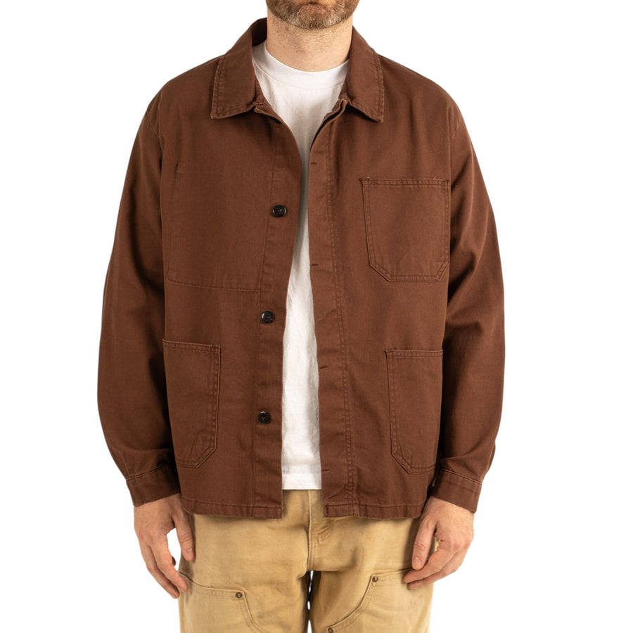FRENCH CHORE JACKET - BROWN