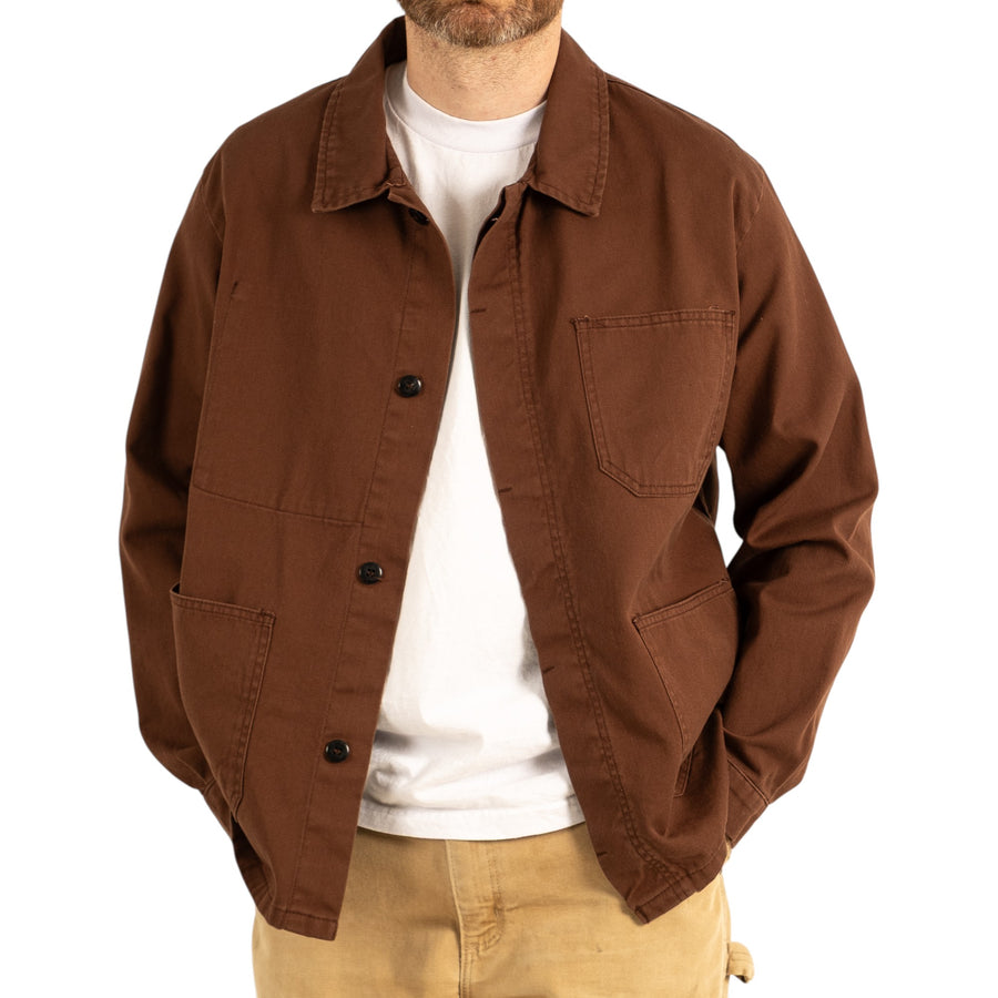 FRENCH CHORE JACKET - BROWN