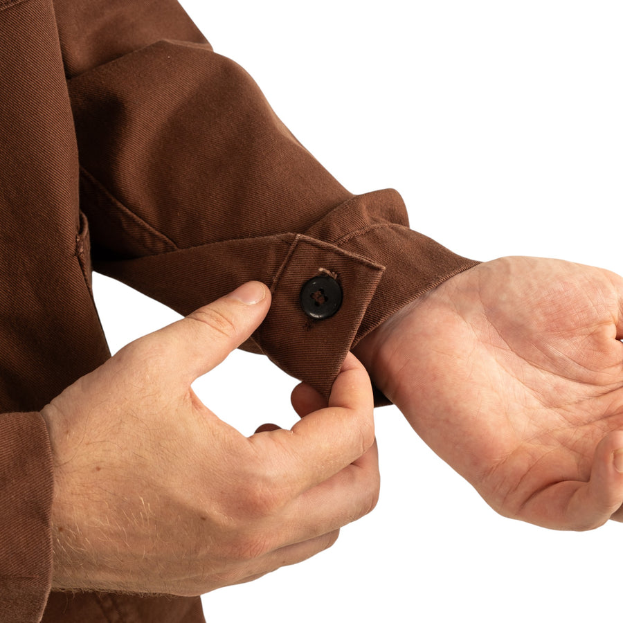 FRENCH CHORE JACKET - BROWN