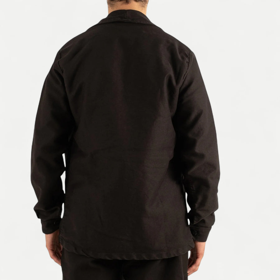FRENCH MOLESKINE CHORE JACKET - BLACK
