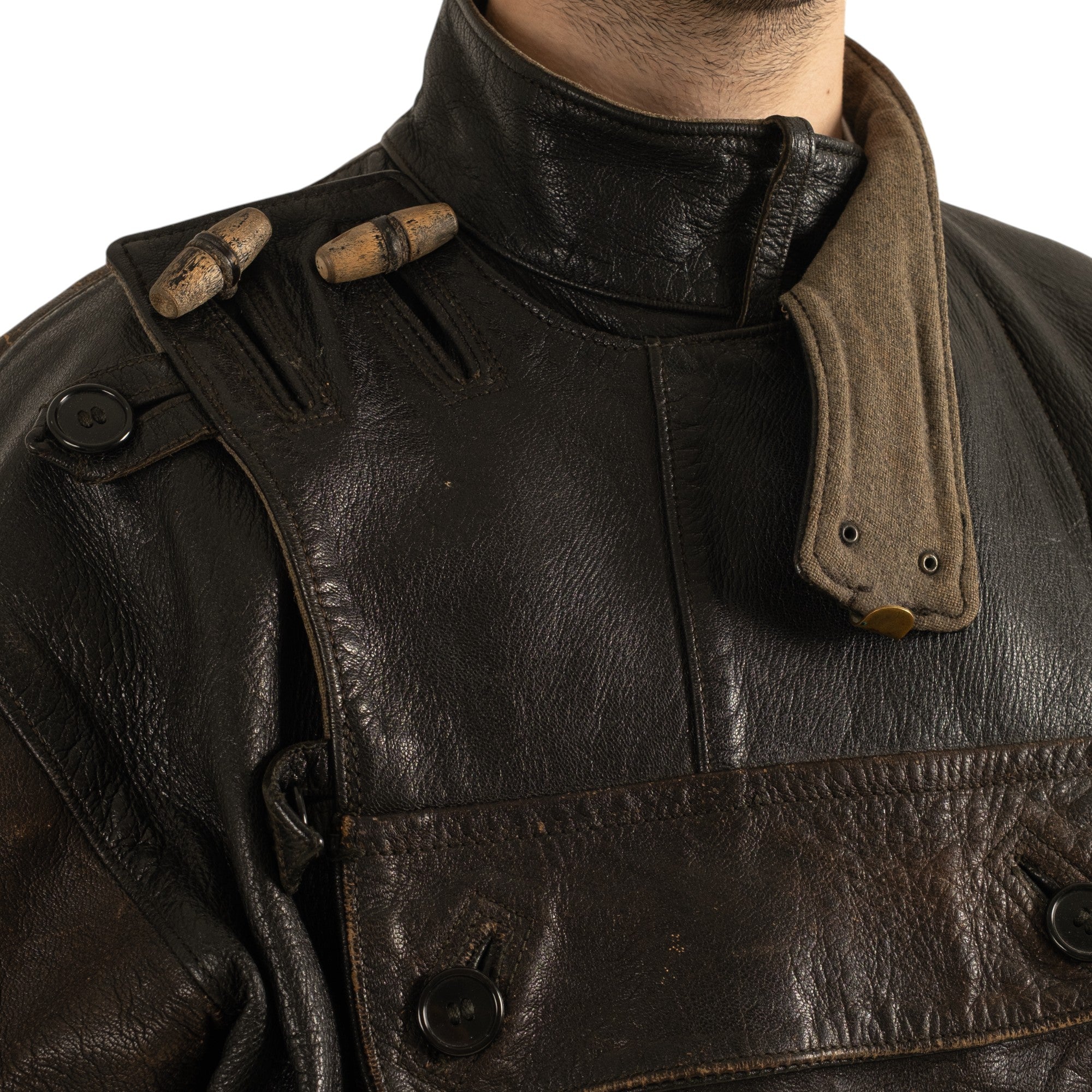 ジャケット・アウター Swedish Army type Leather Motorcycle JKT STUDIOSHOOT_24JULY-229-