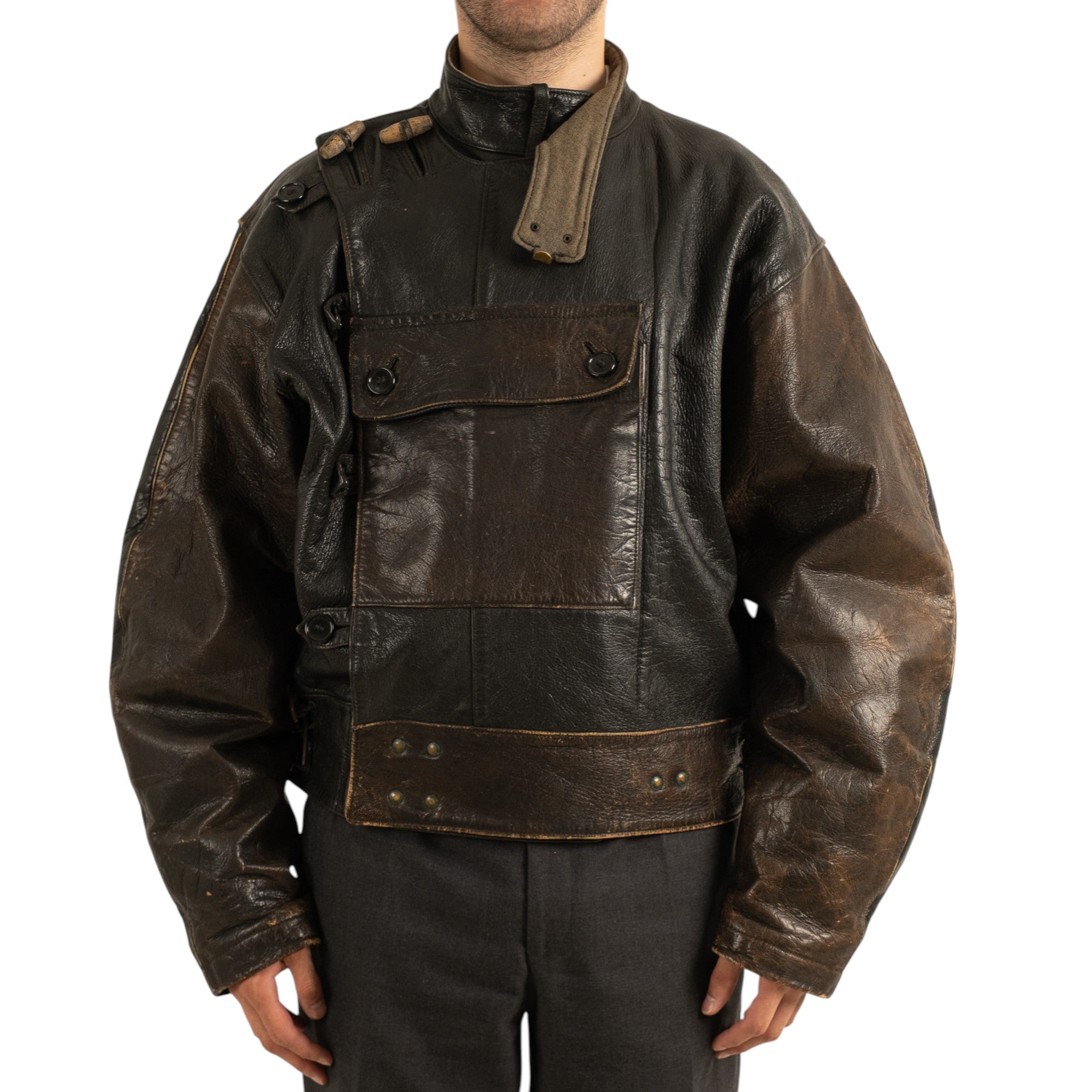 ジャケット・アウター Swedish Army type Leather Motorcycle JKT STUDIOSHOOT_24JULY-230-