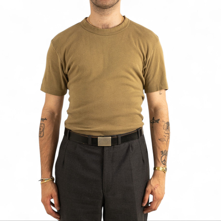 SWISS ARMY TEE - OLIVE BROWN