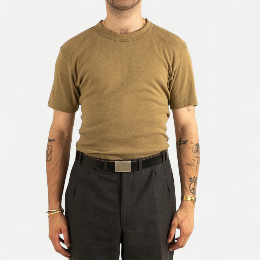 SWISS ARMY TEE - OLIVE BROWN