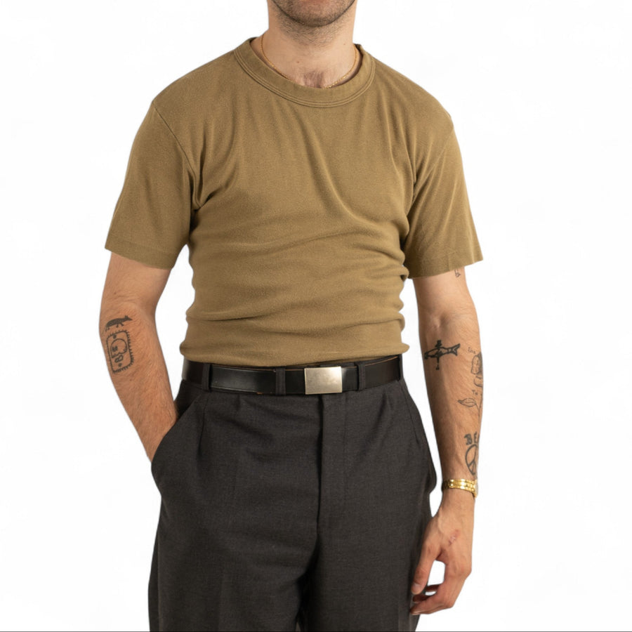 SWISS ARMY TEE - OLIVE BROWN