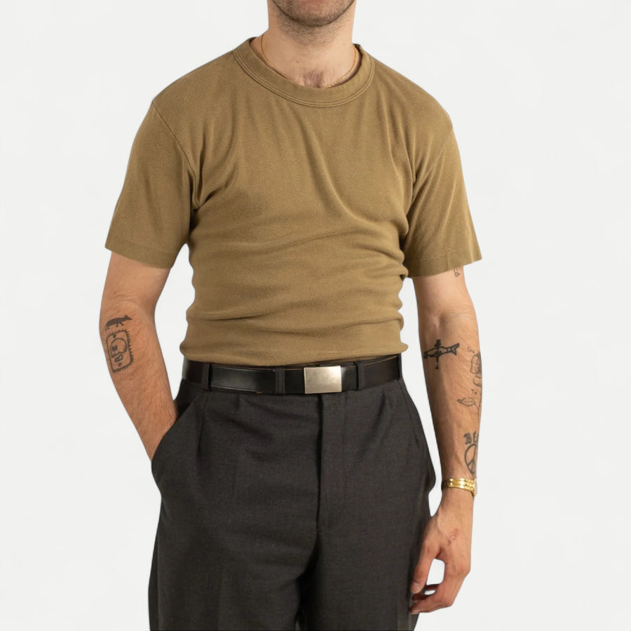 SWISS ARMY TEE - OLIVE BROWN