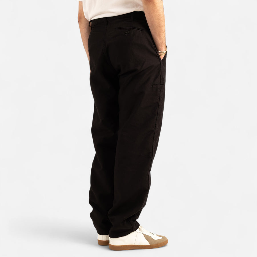 FRENCH MOLESKIN WORK PANTS - BLACK