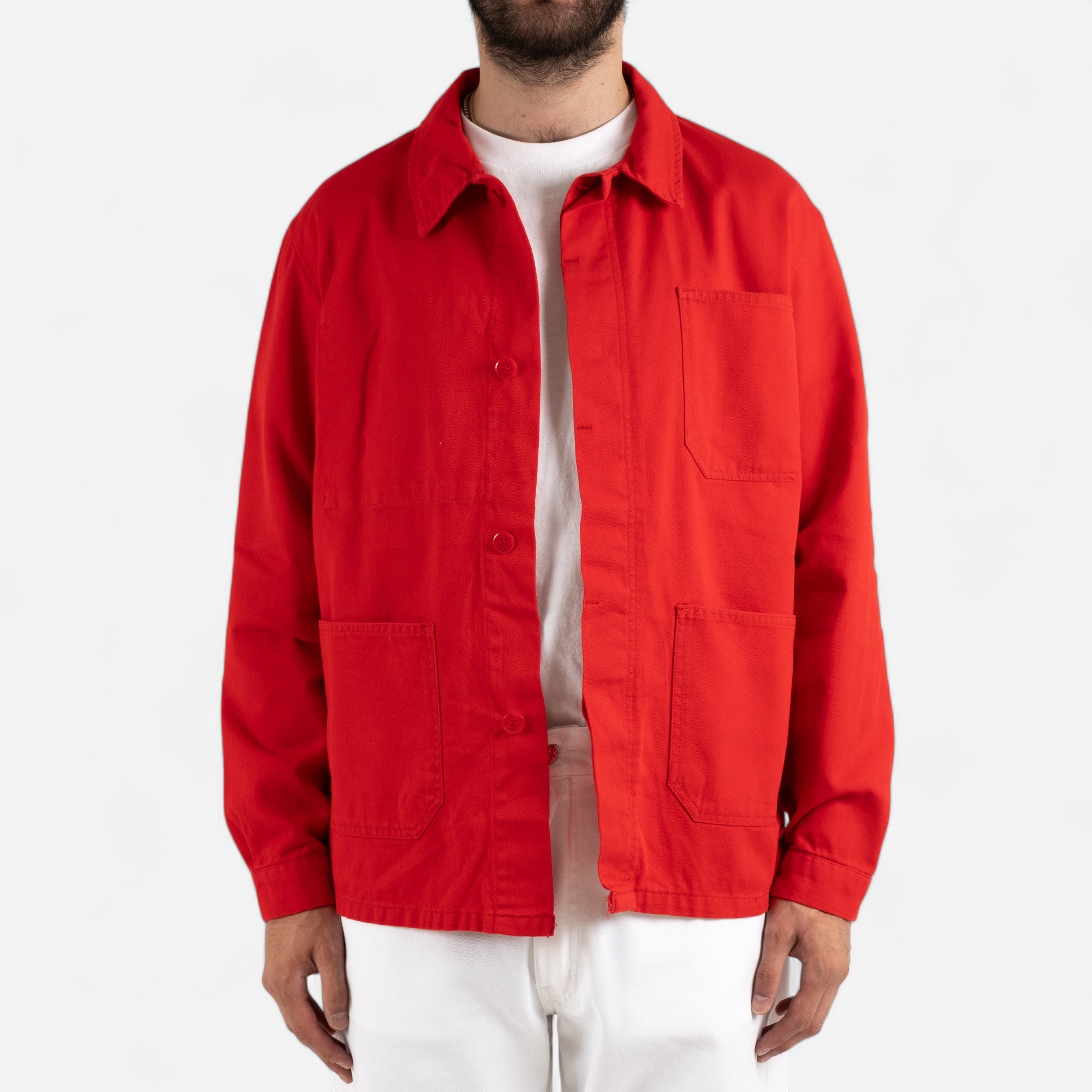 FRENCH CHORE JACKET - RED — Universal Surplus