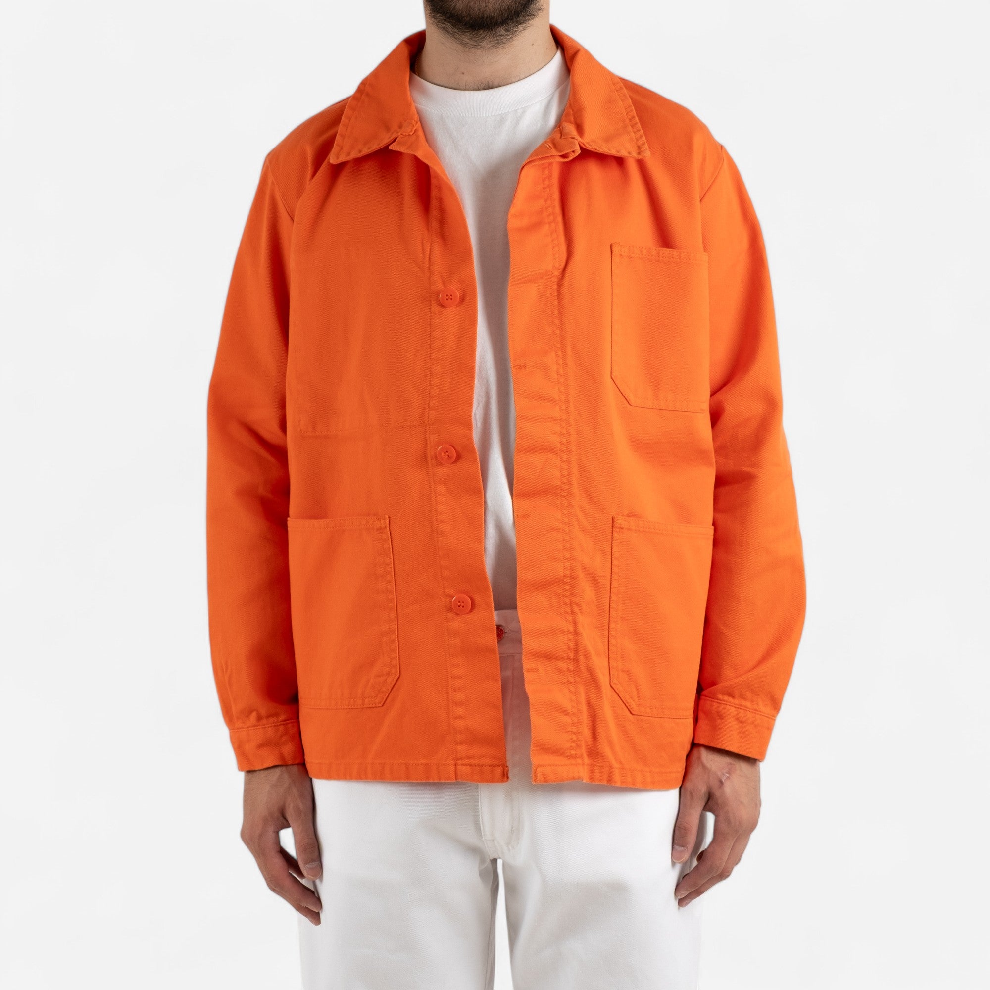 FRENCH CHORE JACKET - ORANGE — Universal Surplus