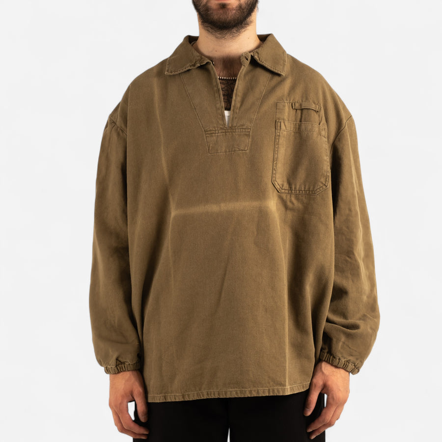 FADED KAKI SAILOR WORK SHIRT