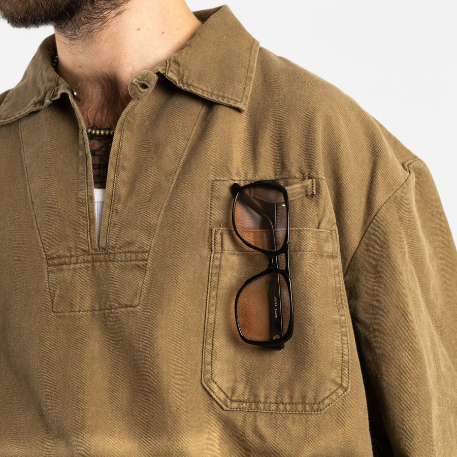 FADED KAKI SAILOR WORK SHIRT