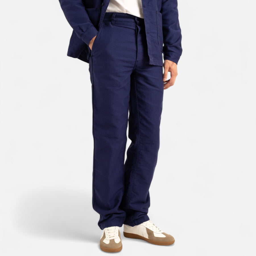 FRENCH MOLESKIN WORK PANTS - NAVY