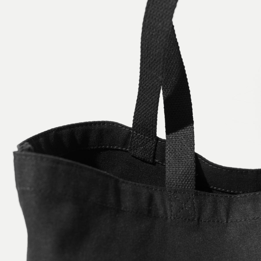 DUCK CANVAS TOTE BAG - BLACK