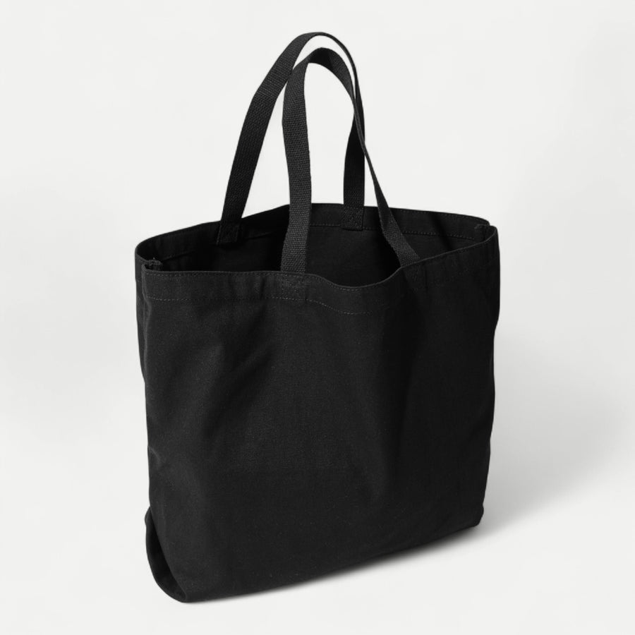 DUCK CANVAS TOTE BAG - BLACK