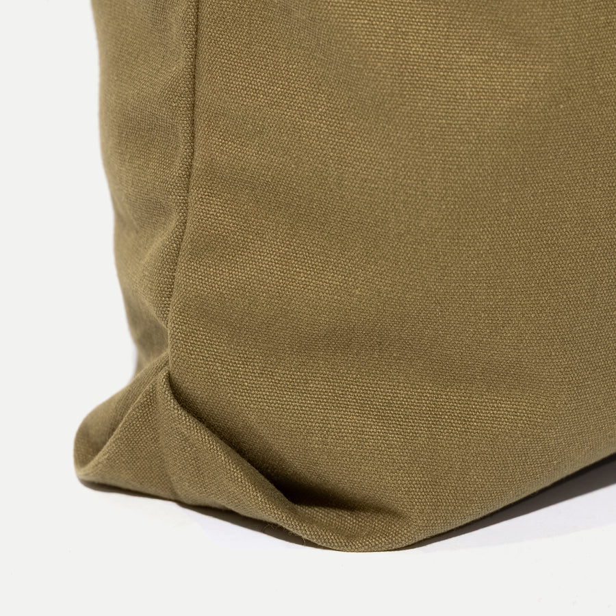 DUCK CANVAS TOTE BAG - OLIVE GREEN