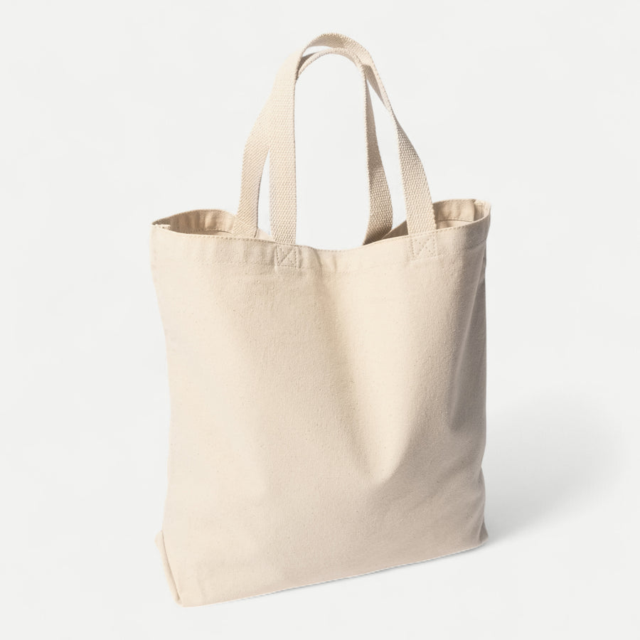 DUCK CANVAS TOTE BAG - CREAM