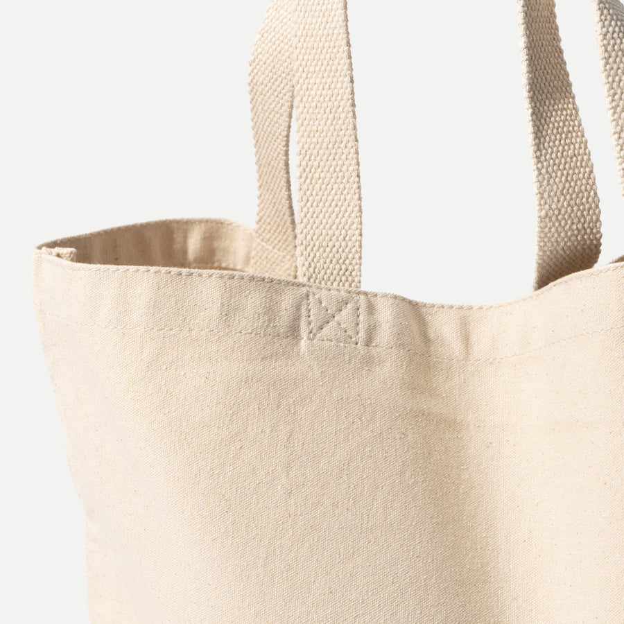 DUCK CANVAS TOTE BAG - CREAM