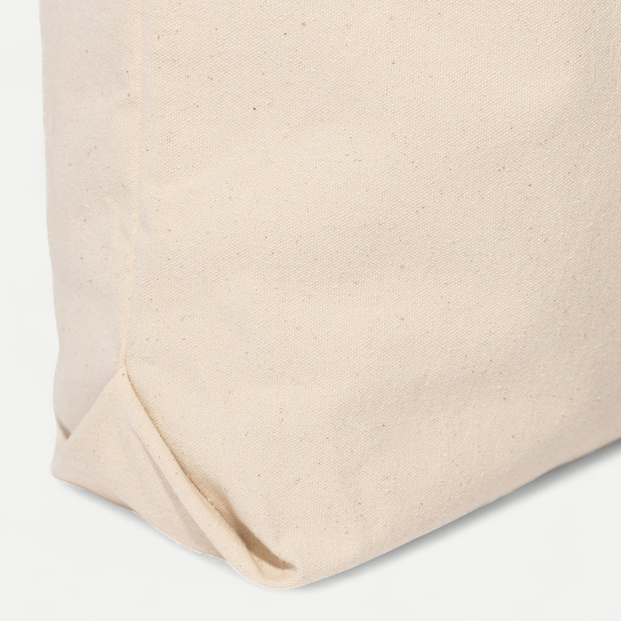 DUCK CANVAS TOTE BAG - CREAM
