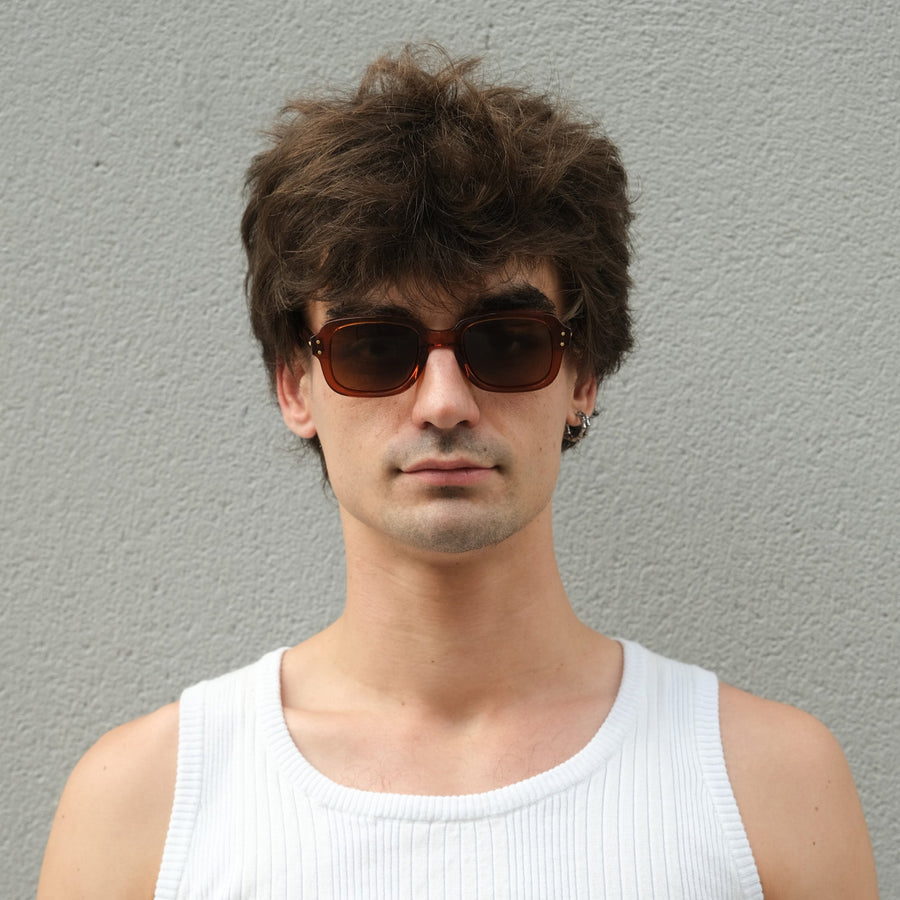 UNIVERSAL BROWN ARMY SUNGLASSES - BROWN
