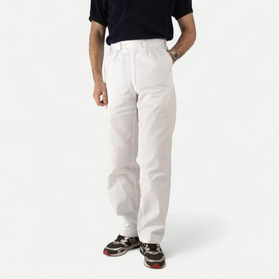 SWEDISH WHITE TAILOR PANTS