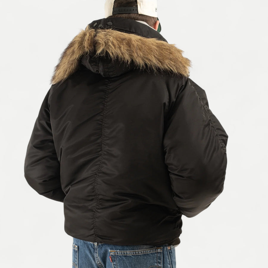 USA N2B FLIGHT JACKET - BLACK