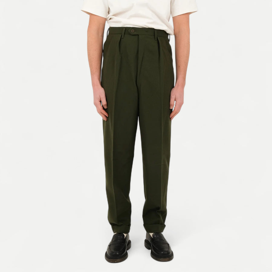 SWEDISH OLIVE GREEN TAILOR PANTS