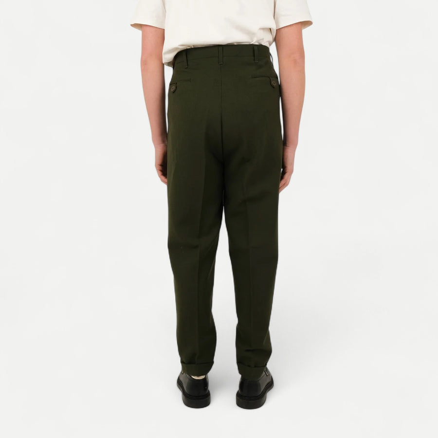 SWEDISH OLIVE GREEN TAILOR PANTS