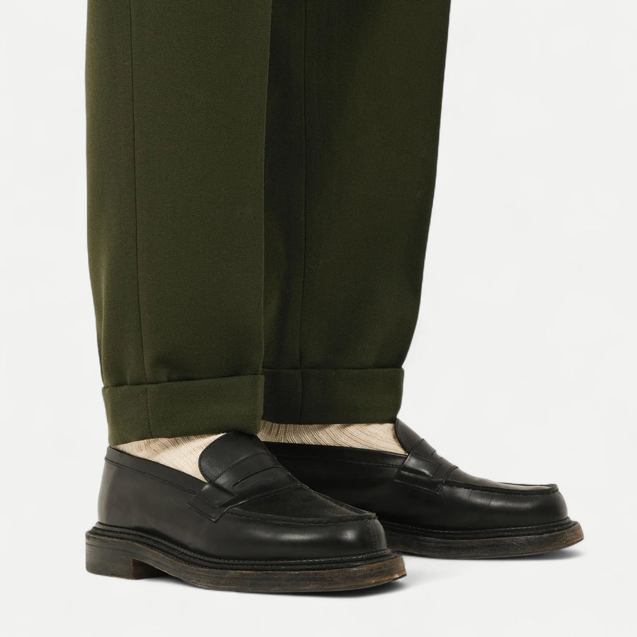 SWEDISH OLIVE GREEN TAILOR PANTS
