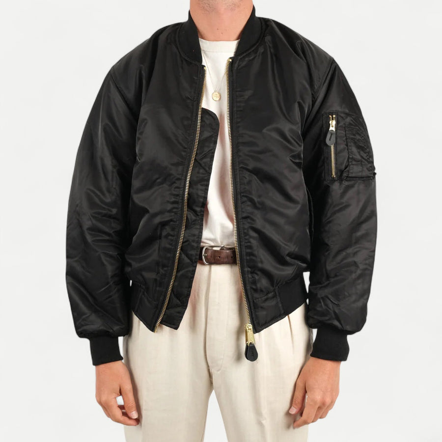 USA BOMBER MA-1 - BLACK