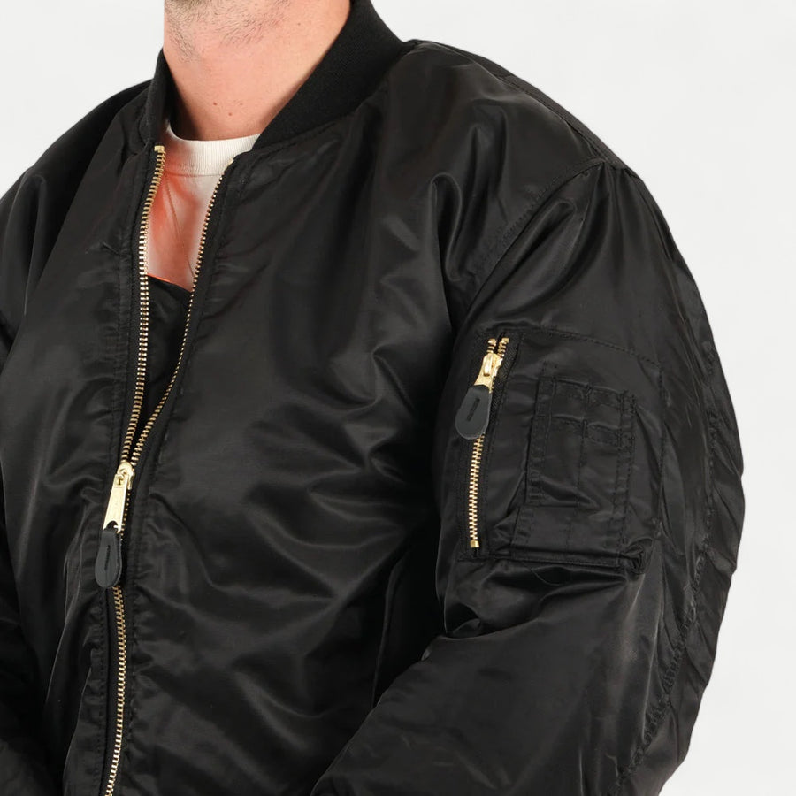 USA BOMBER MA-1 - BLACK