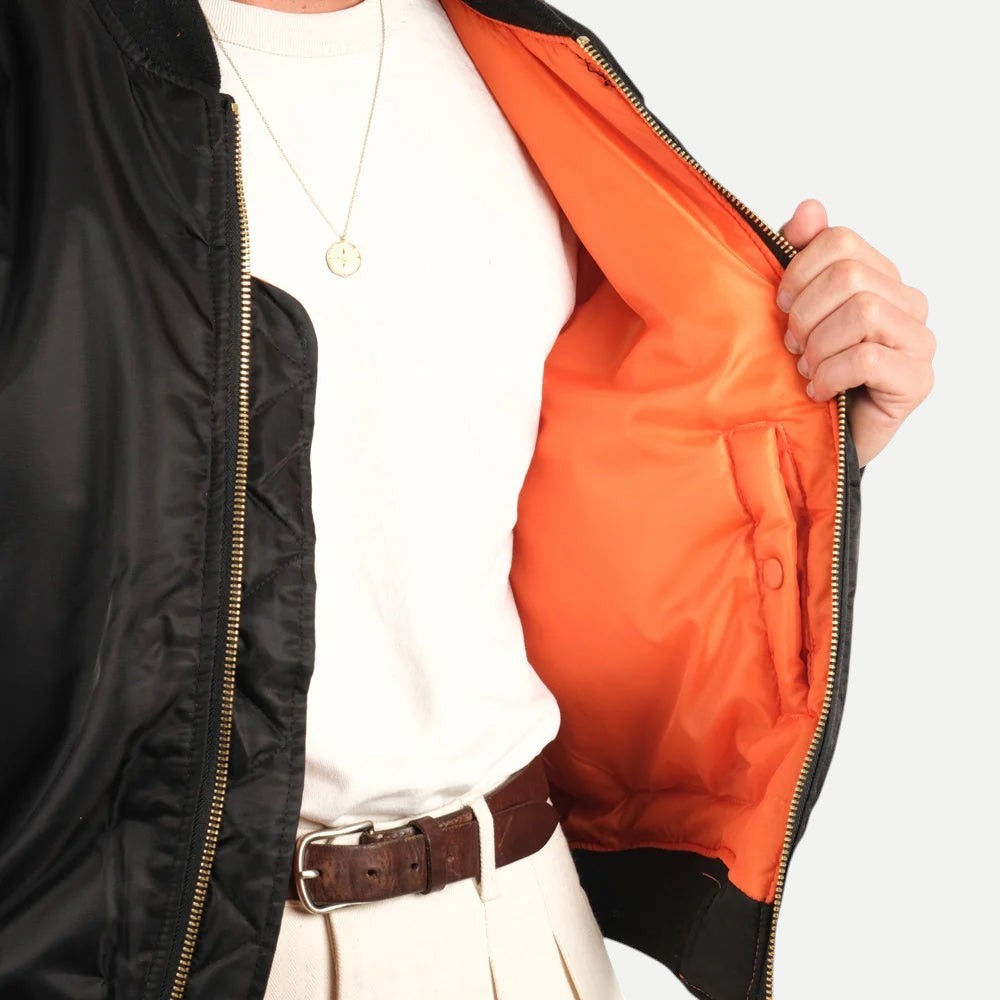 USA BOMBER MA-1 - BLACK — Universal Surplus