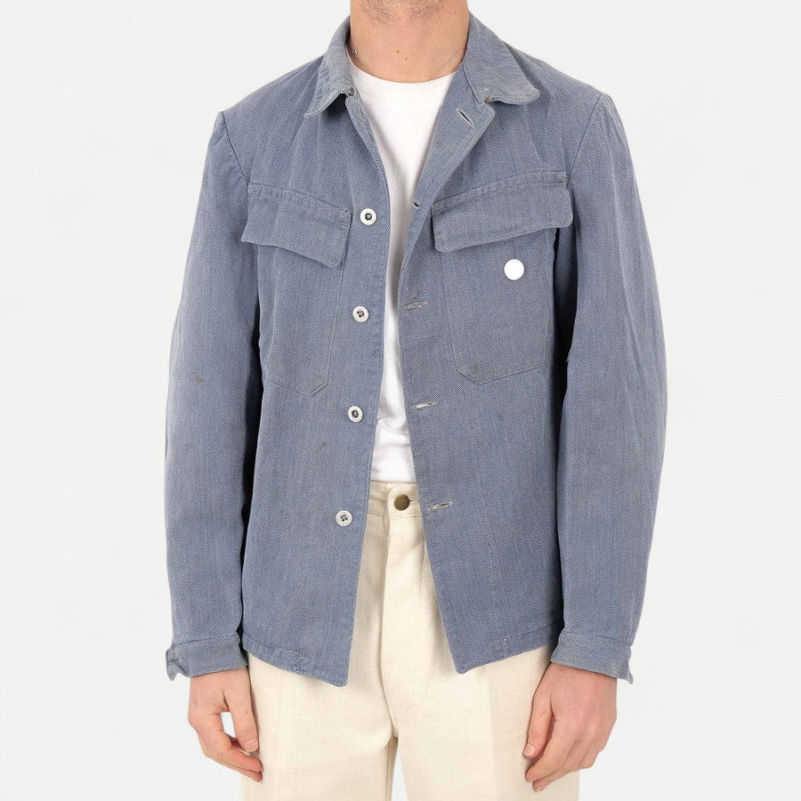 USED BLUE SWISS DENIM JACKET