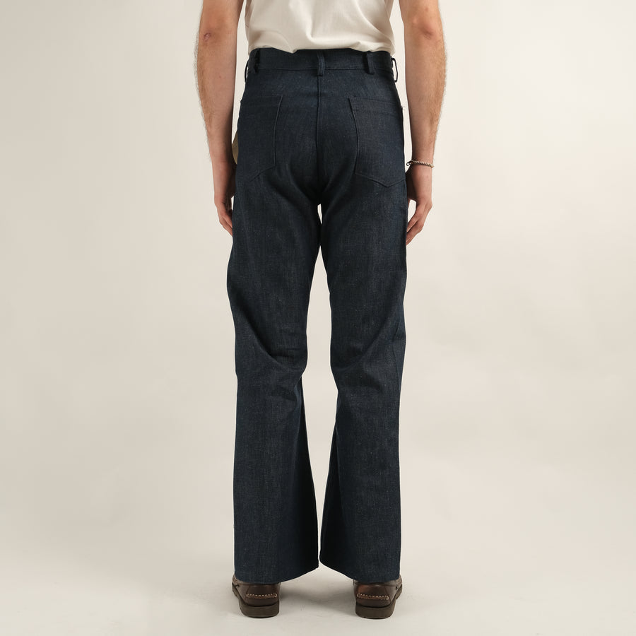 70S USN DEADSTOCK SEAFARER DENIM FLARE PANTS