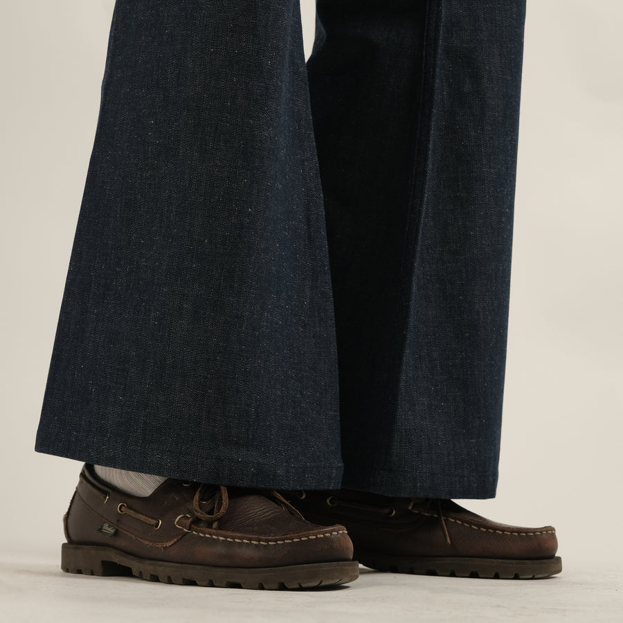 70S USN DEADSTOCK SEAFARER DENIM FLARE PANTS