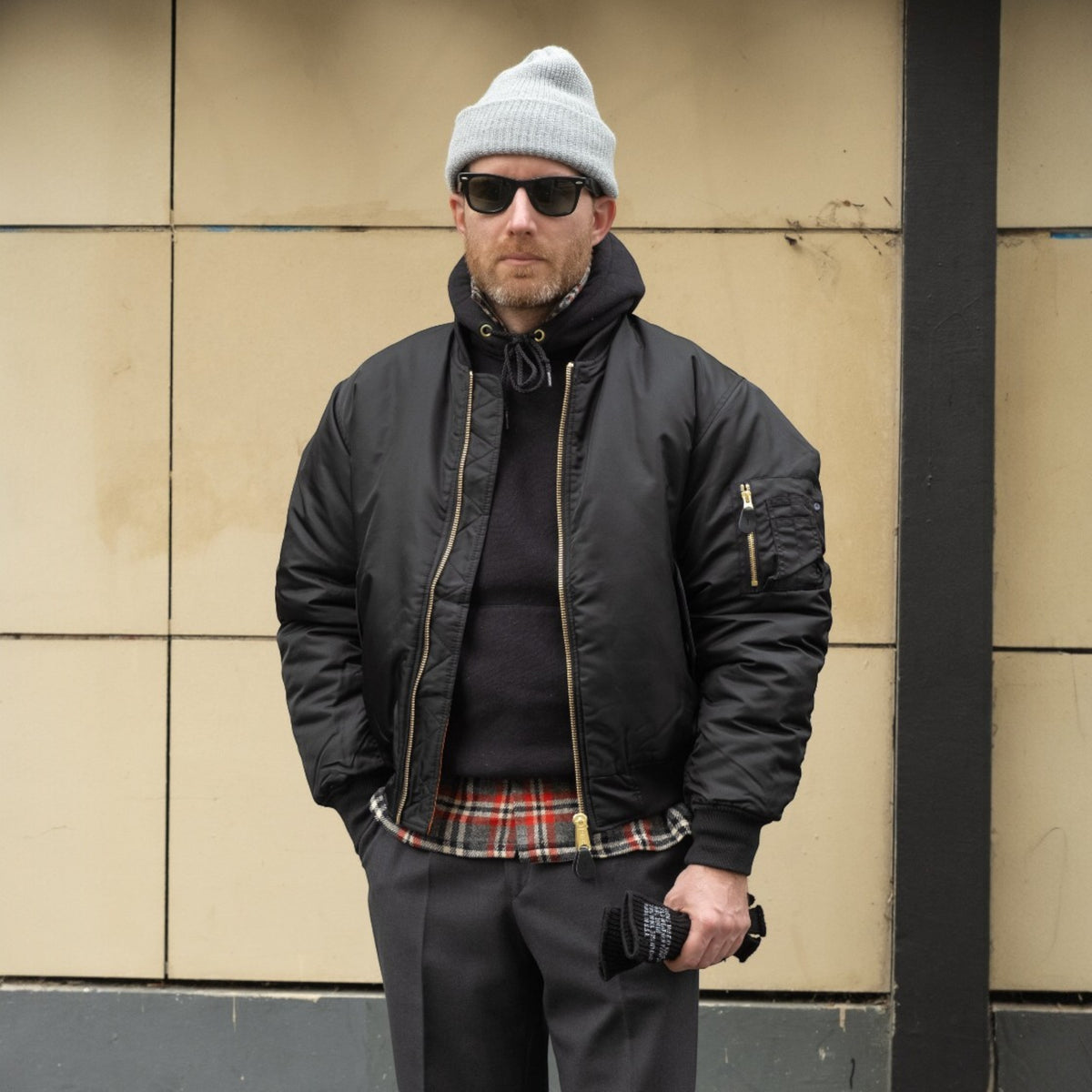 USA BOMBER MA-1 - BLACK — Universal Surplus