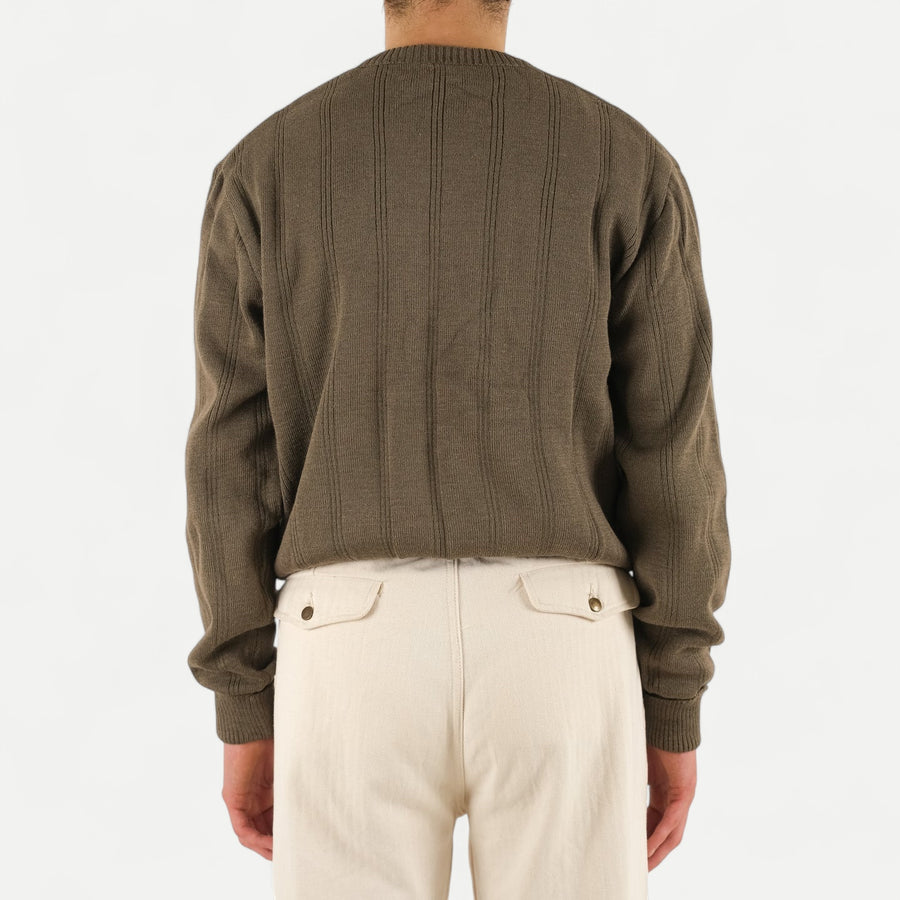 FRENCH GREY V-NECK SWEATER