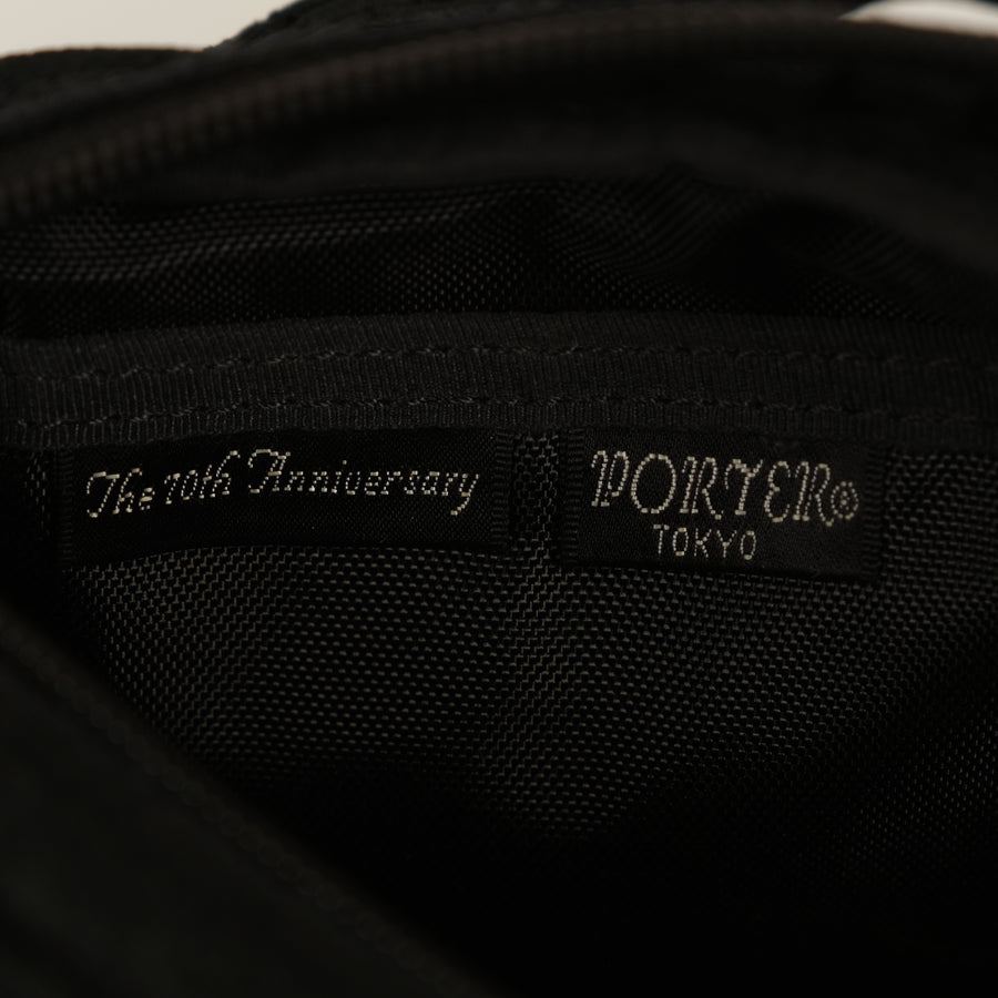 PORTER 10th ANNIVERSARY SMOCKED CANVAS WAISTBAG #38