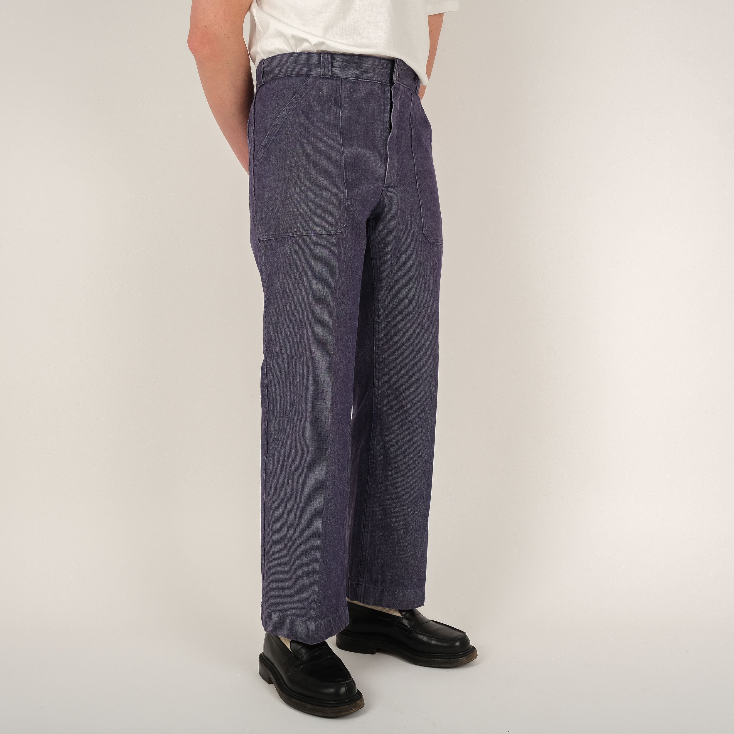 FRENCH DENIM FATIGUE PANTS | Universal Surplus best vintage