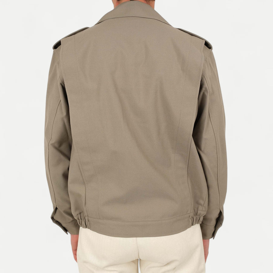 FRENCH GREIGE BOMBER JACKET