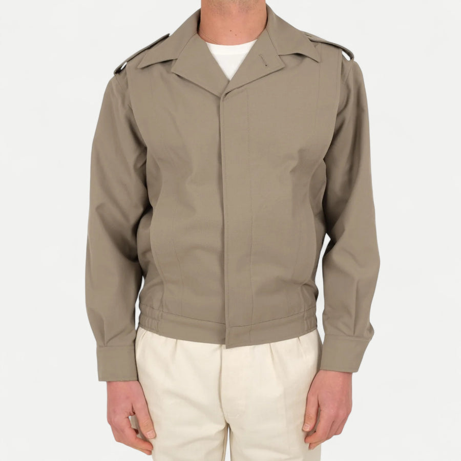 FRENCH GREIGE BOMBER JACKET