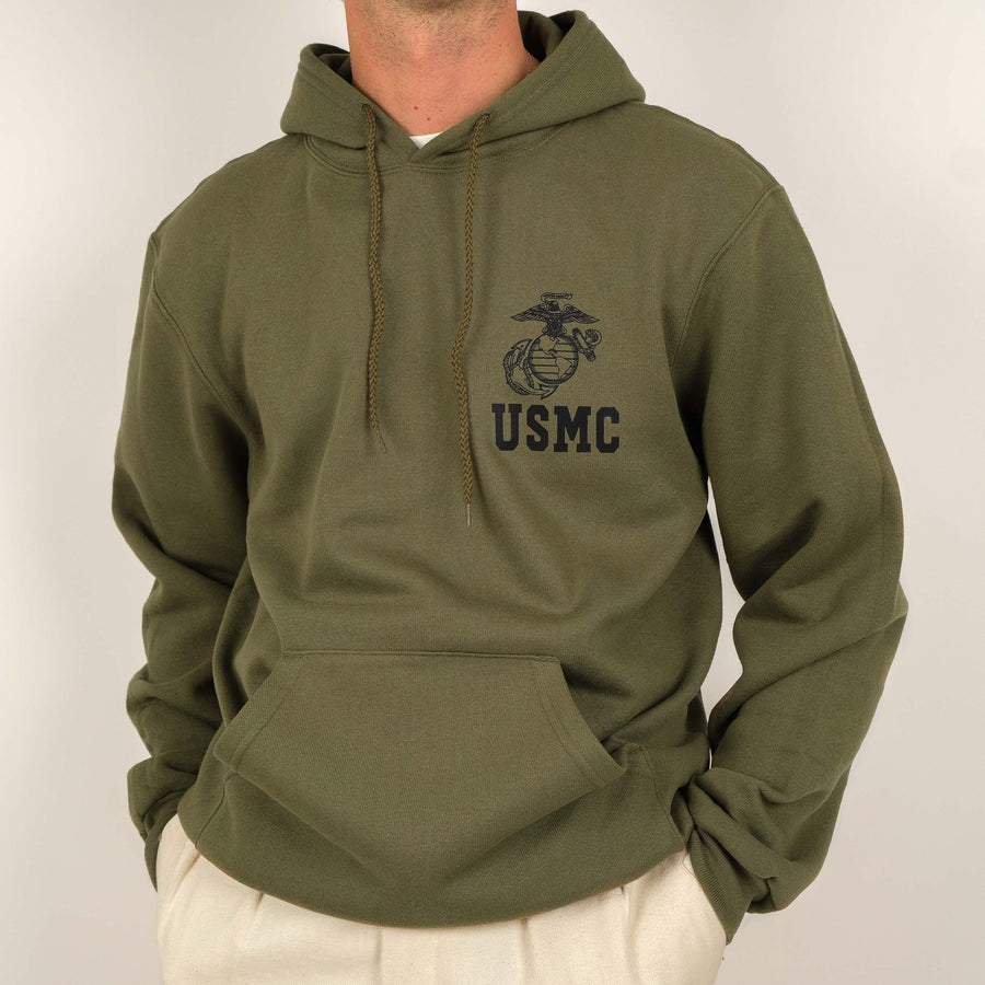 USMC OLIVE HOODIE - Universal Surplus - vintage-military-army