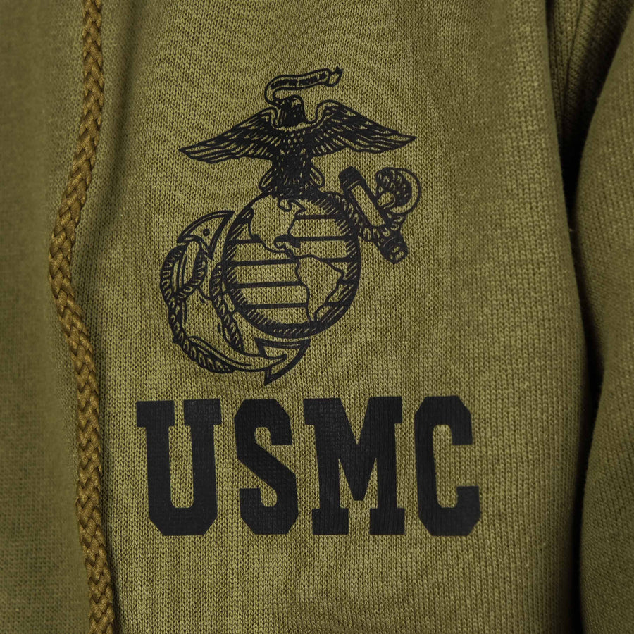 USMC OLIVE HOODIE - Universal Surplus - vintage-military-army