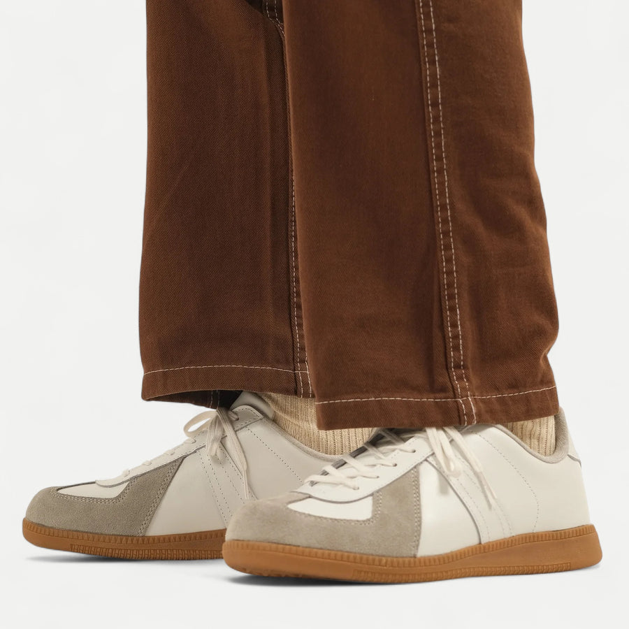 CANVAS WORK PANTS - BROWN